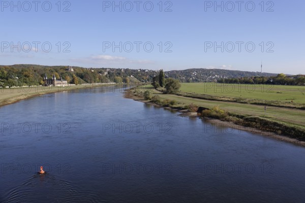 The Elbe near Dresden, Saxony, Germany