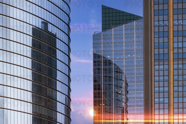 Argentina, Buenos Aires panoramic financial center skyline and business development center