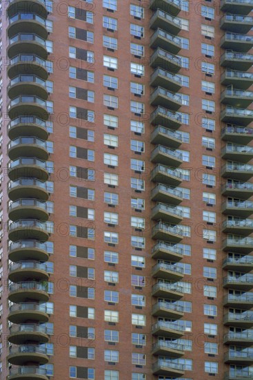 Skyscraper with apartments for rent, New York City, USA