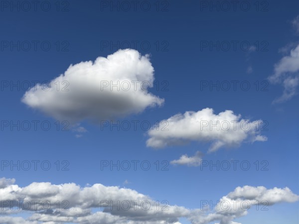 White Stratocumulus clouds against blue sky, international