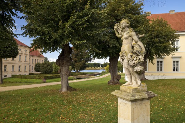 Rheinsberg Castle, countryside, Ostprignitz-Ruppin district, prime example of Friederician Rococo, Brandenburg, Germany