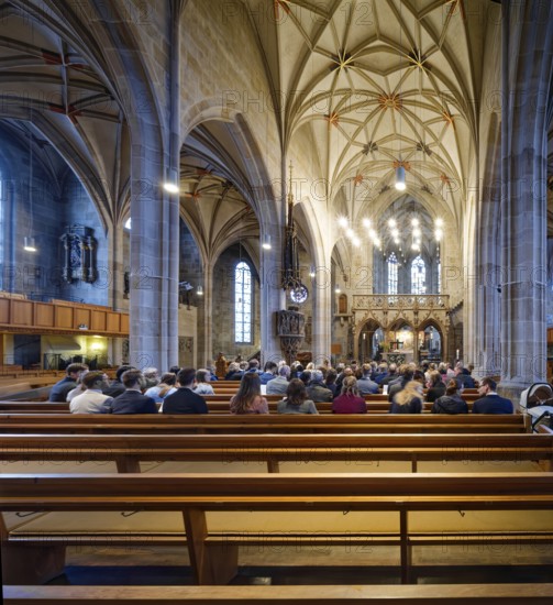 Monastery church, Bebenhausen Abbey, former Cistercian abbey, monastery complex, interior, OT Bebenhausen, Tübingen, Baden-Württemberg, Germany