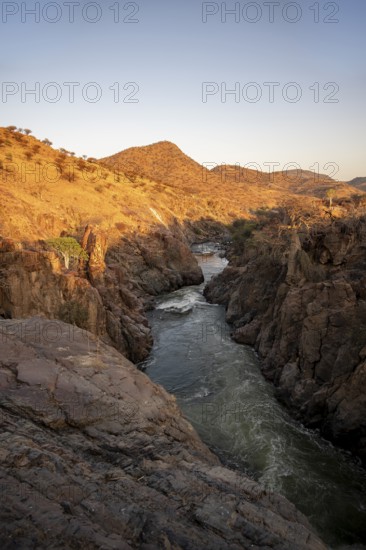 Kunene river, sunset, Kaokoveld, Namibia
