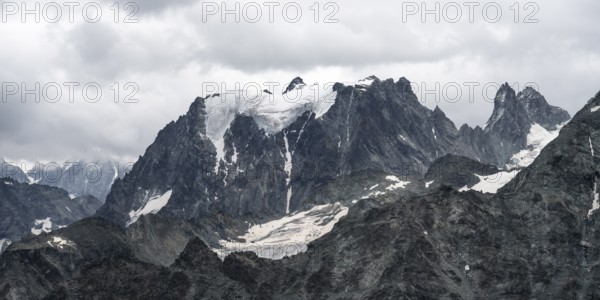Aiguille Blanche de Peuterey, summit in the Mont Blanc massif, Italy