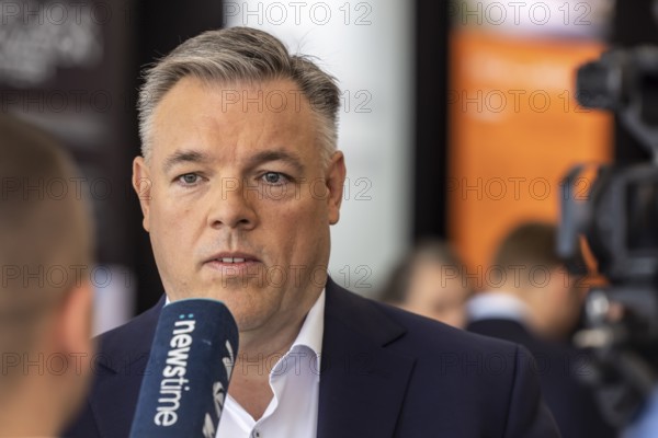 Interview with Rolf Schumann, Chief Digital Officer at the Schwarz Group. Schwarz Digits is the digital and IT division of the Schwarz Group, which also includes Lidl and Kaufland. ground-breaking ceremony ceremony for the Innovation Park for Artificial Intelligence (IPAI) in Heilbronn. Heilbronn, Baden-Württemberg, Germany