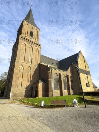 St. Martini Catholic Church in Emmerich on the banks of the Rhine, Emmerich, Lower Rhine, North Rhine-Westphalia, Germany, destroyed in 1944 and later rebuilt