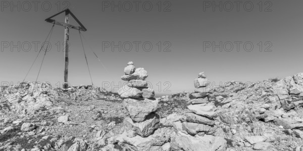 Summit Cross, Großer Daumen, 2280m, Allgäu Alps, Allgäu, Bavaria, Germany