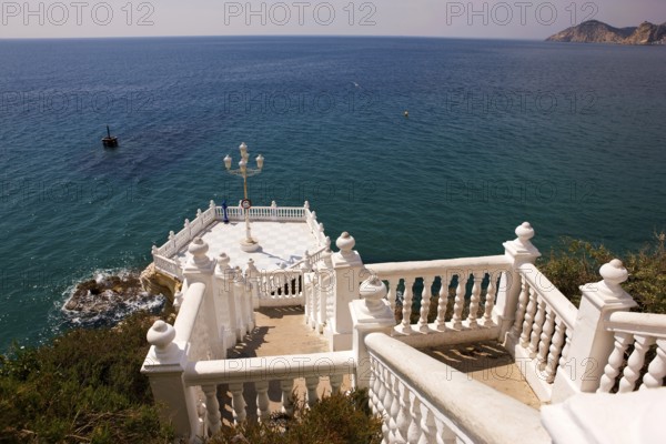 Observation deck, Balcon del Mediterraneo, (balcony of the Mediterranean Sea), Benidorm, Valencia, Costa Blanca, Spain