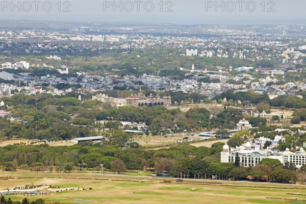 City view of Mysore or Mysore from Chamundi Hill, Karnataka, India