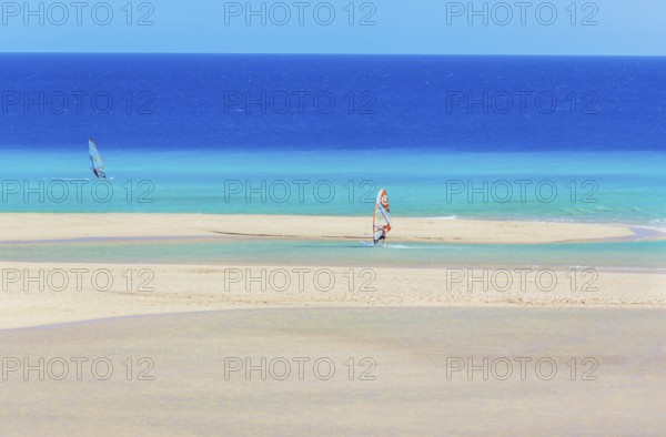 Windsurf, Sotavento Beach, Fuerteventura, Jandia, Canary Islands, Spain