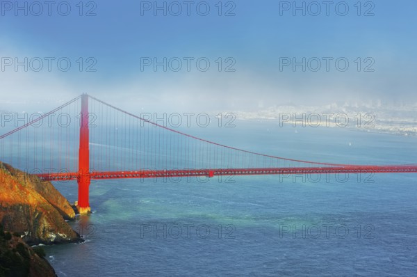 View of Golden Gate Bridge, San Francisco, California, USA