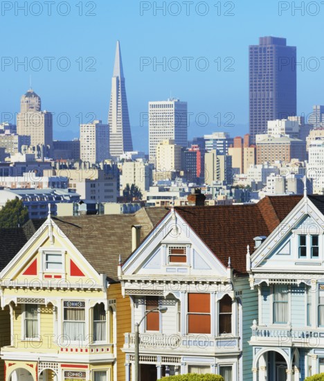 The Painted Ladies, Alamo Square, San Francisco, California, USA