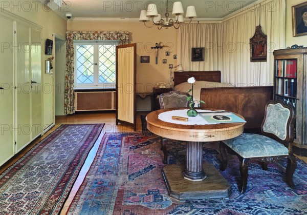 Konrad Adenauer's home, death room, Stiftung Bundeskanzler-Adenauer-Haus, Rhöndorf, Bad Honnef, North Rhine-Westphalia, Germany