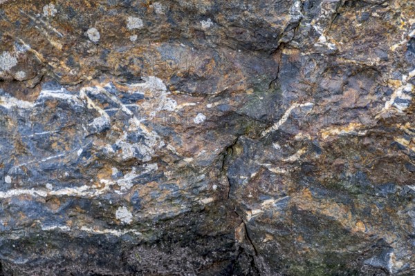 Iron manganese ore, sedimentary rock, Tertiary geological age, 40 mill. years old, North Rhine-Westphalia, Germany