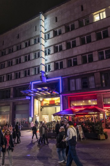 The Lichtburg, cinema, with 1250 seats, has the largest cinema hall in Germany, is a listed building, on Kettwiger Straße, Essen, North Rhine-Westphalia