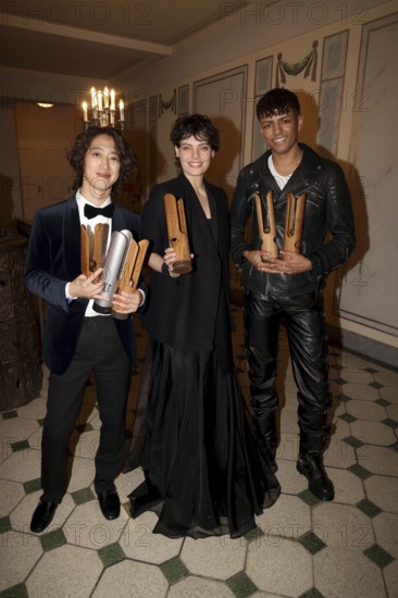 Hayato Sumino, Emily D'Angelo, Louis Philippson, Opus Klassik 2025, awards ceremony at concert hall Berlin, 12.10.2025