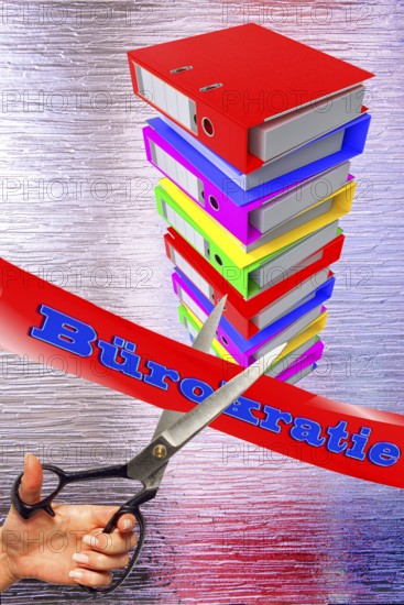 Symbolic photo, fighting bureaucracy, nonsensical laws, SMEs and industry lawsuits, digitization of administration, fax machines, jumbled paths, outdated processes, dusty authorities, business-to-government market, old-style offices, antiquated filing, analog expression, future fields of data processing, lack of digital innovation, Germany digitally relinquished, outdated computers and software, politics must deliver