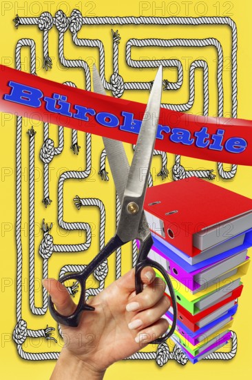 Symbolic photo, fighting bureaucracy, nonsensical laws, SMEs and industry lawsuits, digitization of administration, fax machines, jumbled paths, outdated processes, dusty authorities, business-to-government market, old-style offices, antiquated filing, analog expression, future fields of data processing, lack of digital innovation, Germany digitally relinquished, outdated computers and software, politics must deliver