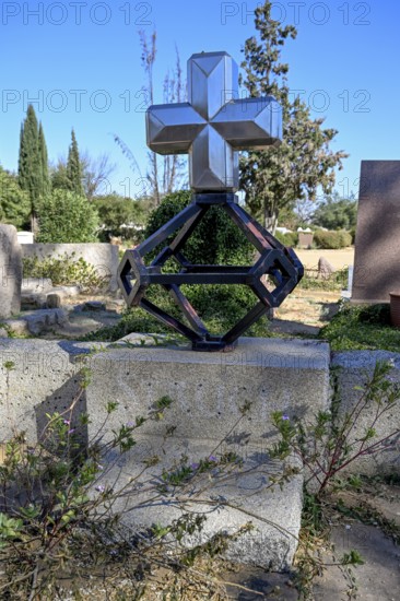 Grave of August Stauch, who found the first diamond in Namibia in 1908, at the Gammams cemetery, Windhoek, Khomas region, Namibia