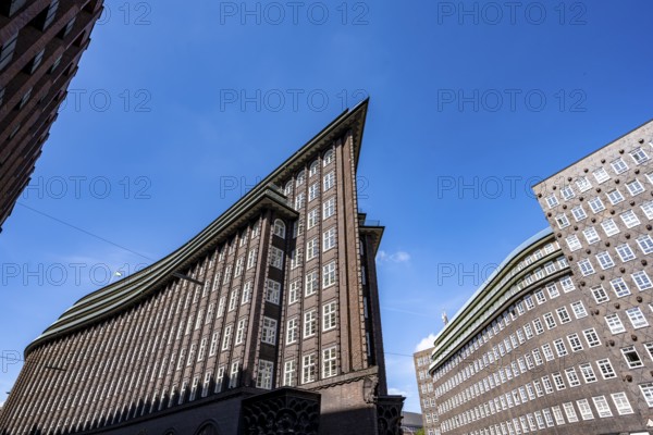 Chile House, former office building, brick expressionism, architect Fritz Höger, UNESCO World Heritage Site, Hamburg, Germany
