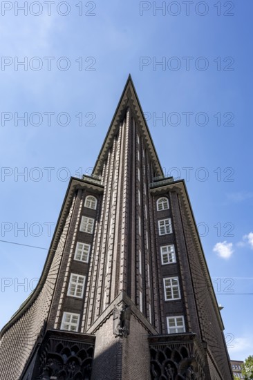 Chile House, former office building, brick expressionism, architect Fritz Höger, UNESCO World Heritage Site, Hamburg, Germany