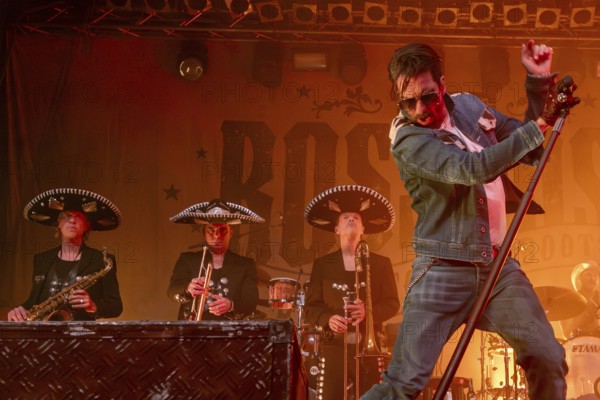Alec Völkel (Boss Burns), singer of the band The BossHoss during their Back To The Boots Tour 2025 at Capitol Hannover on 03.10.2025