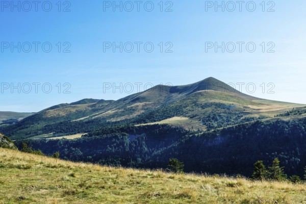 Auvergne Volcanoes Regional Park. The Monts Dore . Puy de Dome. Auvergne Rhone Alpes. France