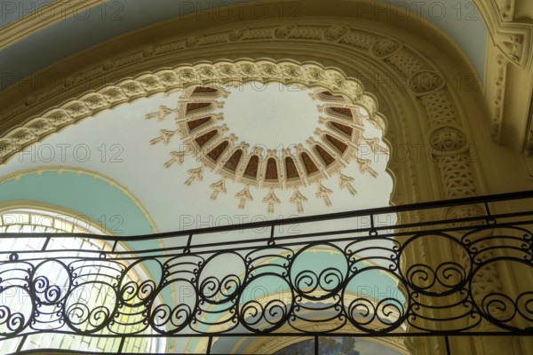 Vichy, listed as World Heritage by UNESCO. Thermal spa, the neo-Moorish Centre Thermal des Domes, Allier, Auvergne Rhone Alpes, France