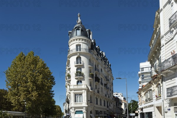 Vichy, listed as World Heritage by UNESCO. The old Astoria Palace hotel. Allier department. Auvergne-Rhone-Alpes. France