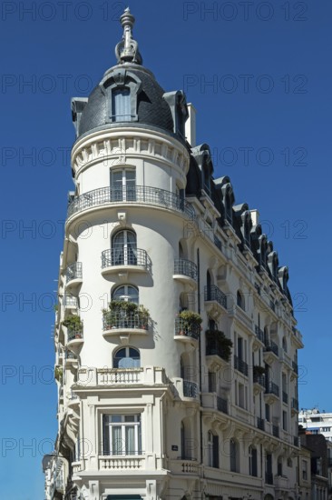 Vichy, listed as World Heritage by UNESCO. The old Astoria Palace hotel. Allier department. Auvergne-Rhone-Alpes. France