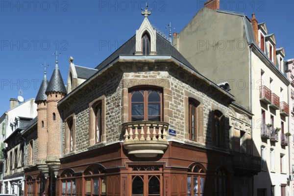 Vichy city. House of Albert Londres famous journalist, Allier department, Auvergne-Rhone-Alpes, France