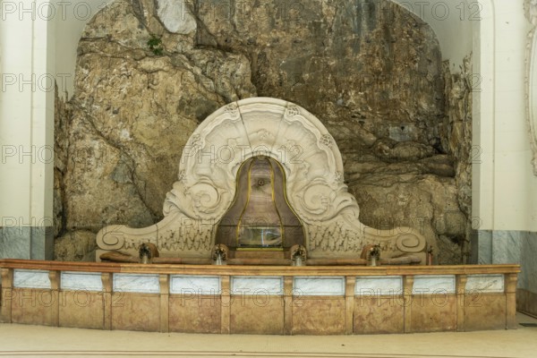 Vichy, listed as World Heritage by UNESCO.Source of Celestins, Allier department, Auvergne Rhone Alpes, France