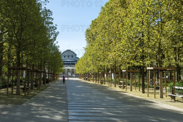 Vichy, listed as World Heritage by UNESCO. The Source Park. Allier. Auvergne Rhone Alpes. France