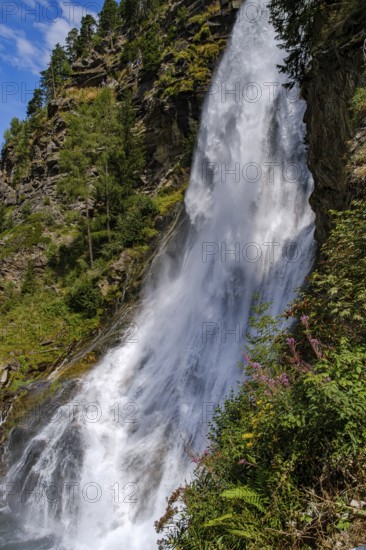 The Stuiben Falls between Umhausen and Niederthai in the Middle Ötztal, Tyrol, Austria
