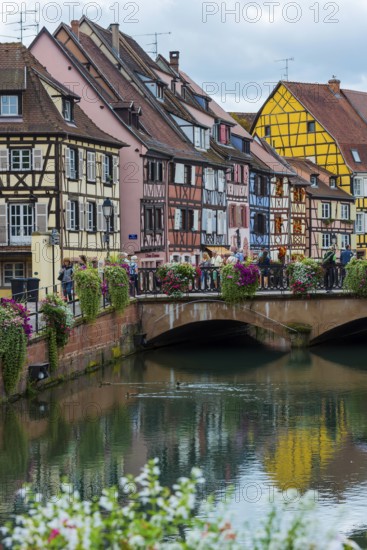 Petite Venise with the Lauch canal in the old town, Colmar