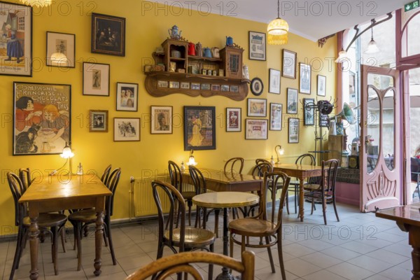 Historic Art Nouveau café, Colmar, France