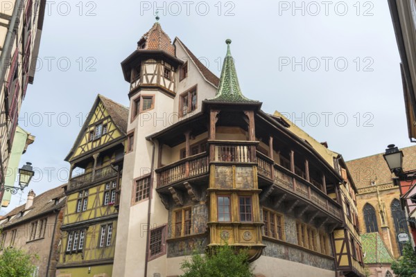 Pfisterhaus in the old town centre of Colmar, France