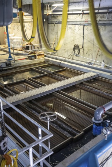 Park City, Utah - The Signal Hill water treatment plant at Mountain Regional Water. Power to operate this plant comes mostly from floating solar panels on the company's raw water storage pond