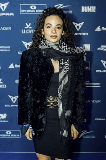 Isabelle Geiß on the red carpet in front of the award ceremony at the Pullmann Berlin Schweizerhof, Berlin, 09.10.2025