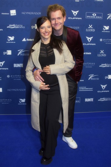 Nadja Jo Klapper and Johannes Heinrichs, DEUTSCHER SCHAUSPIELPREIS 2025, Red Carpet at PULLMAN BERLIN SCHWEIZERHOF, Berlin, 09.10.2025