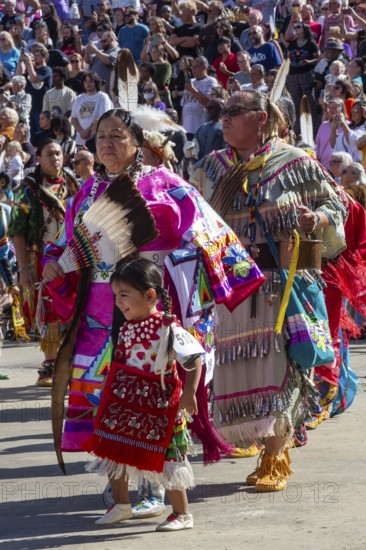 Detroit, Michigan USA - 13 October 2025 - On Indigenous People's Day, Native American tribes held a Pow Wow in downtown Detroit. The city of Detroit (originally Waawiyatanong) recognizes the day as Indigenous People's Day, while the federal government observes it only as Columbus Day