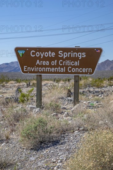 Coyote Ssprings - The Bureau of Land Management posted a 'critical envionmental concern' warning just outside the Coyote Springs golf course in the Nevada desert. The Jack Nicklaus-designed course opened in 2006
