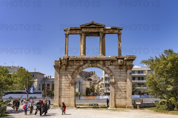 The Hadrian's Gate in the Greek capital Athens, Greece