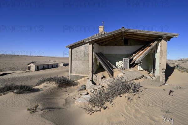 Former residential building, Kolmanskop, restricted diamond area, near Lüderitz, Karas region, Namibia