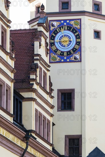 Tower of the City History Museum, Old Town Hall, Leipzig, Saxony, Germany