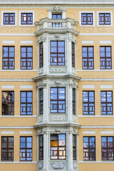 Renasance style at the Königshaus, facade, Leipzig, Saxony, Germany
