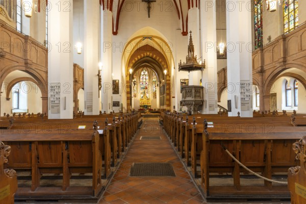 Nave and age of St Thomas' Church, Leipzig, Saxony, Germany
