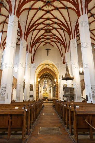Nave and age of St Thomas' Church, Leipzig, Saxony, Germany