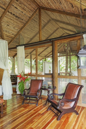 Pacuare river Eco lodge room interior, Costa Rica, Central America