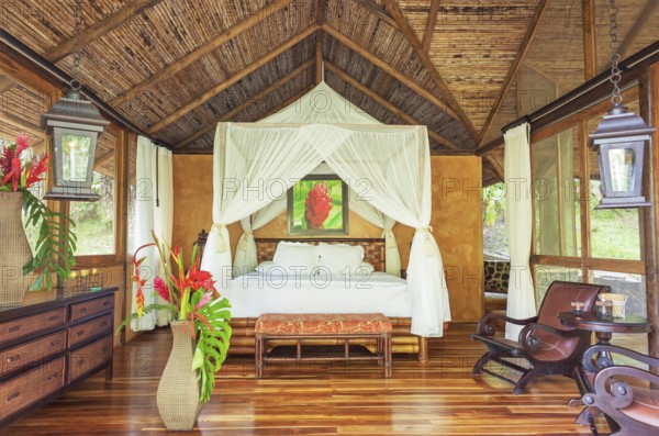 Pacuare river Eco lodge room interior, Costa Rica, Central America